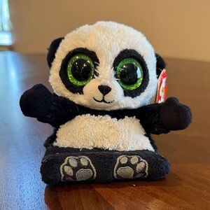 Ty Beanie Boo Panda with Sparkling Green Eyes
